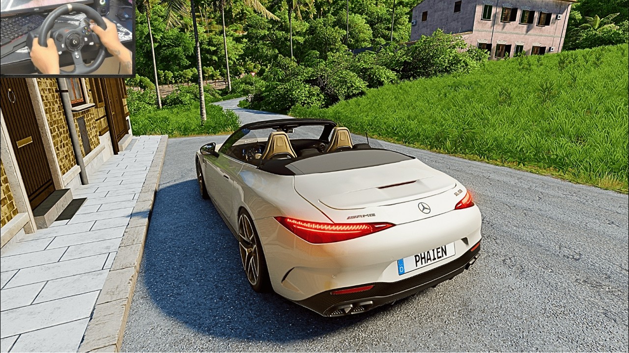 Mercedes-Benz AMG SL 63  - BeamNG.Drive - Logitech G920 Gameplay