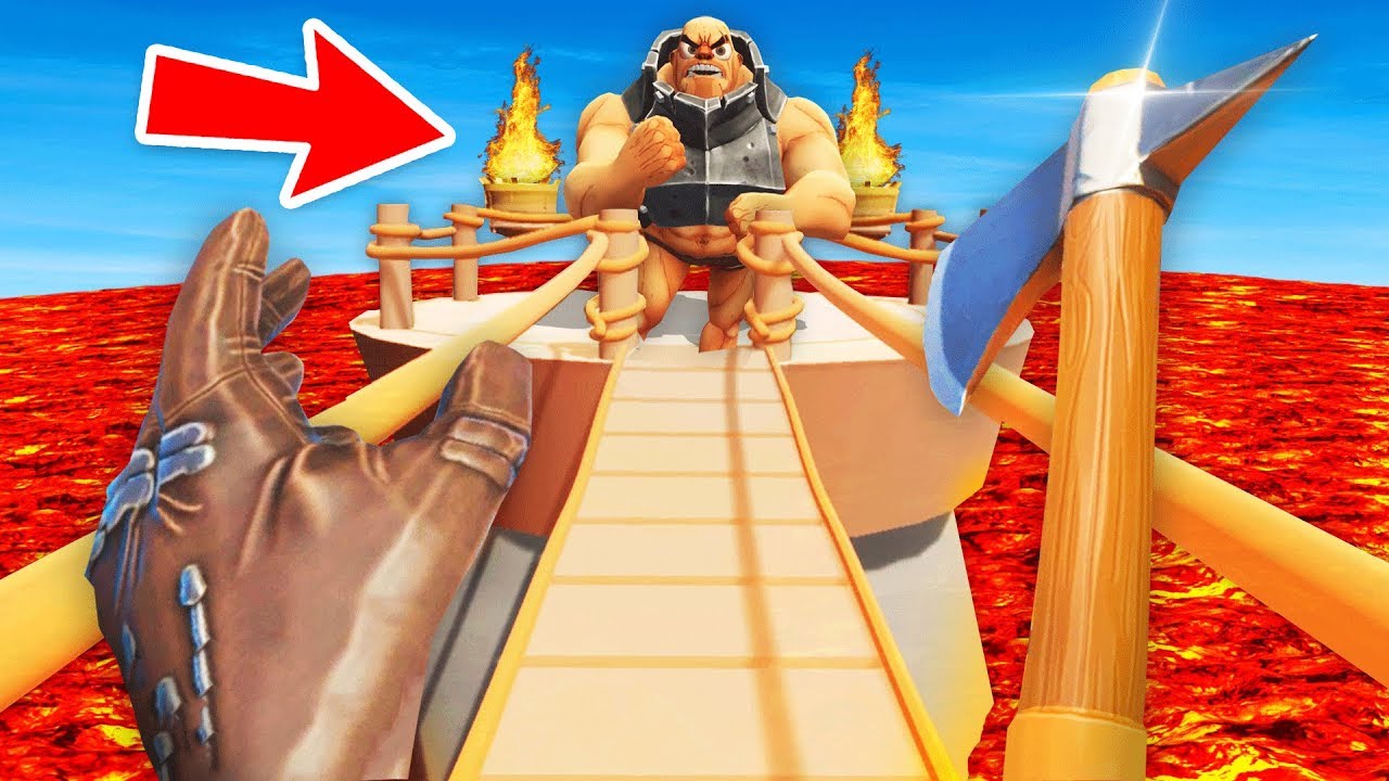 *NEW* THE PIT OF DEATH CUSTOM ARENA IN GORN VR (GORN Virtual Reality Funny Gameplay)