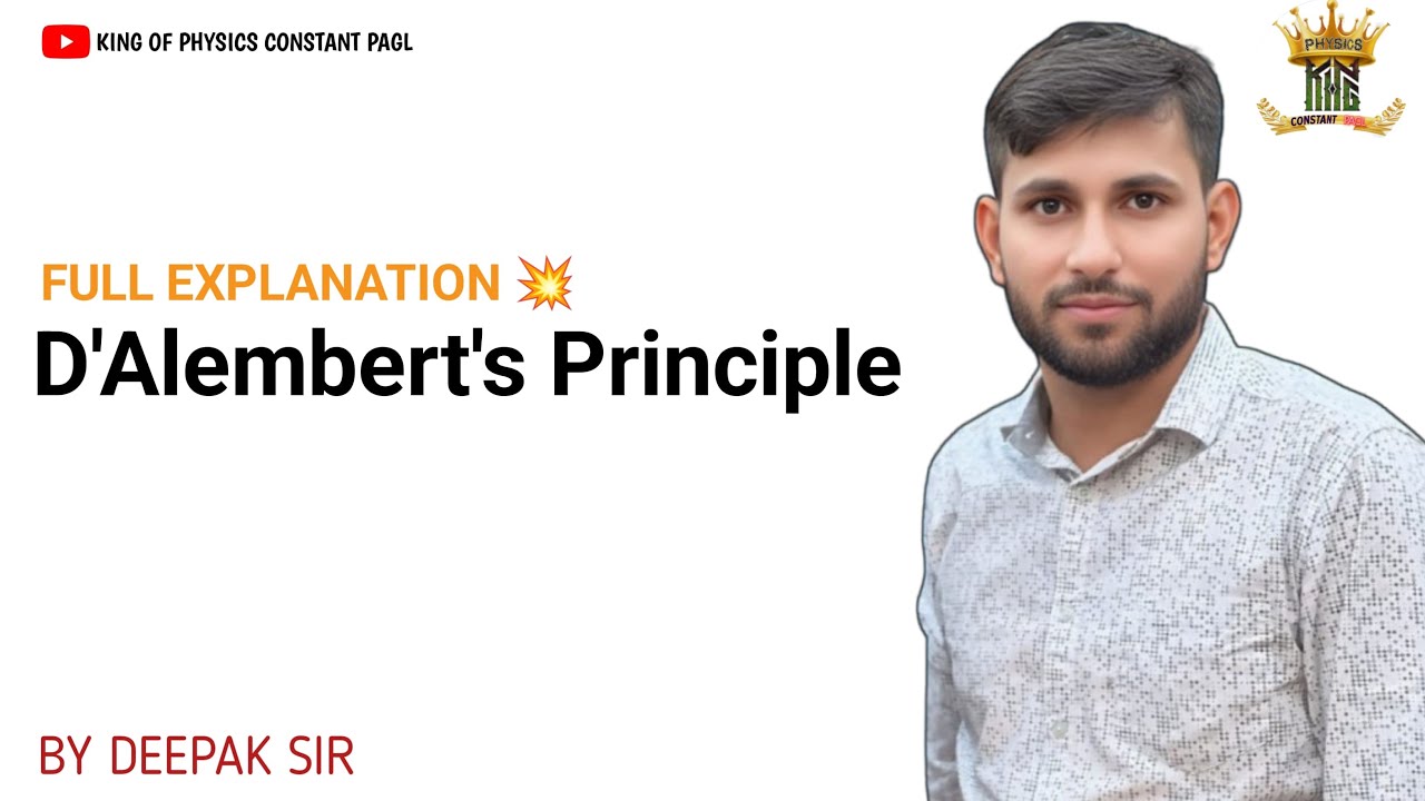 D’Alembert’s Principle ! #classicalmechanics #mscphysics #constantpagl #csirnet
