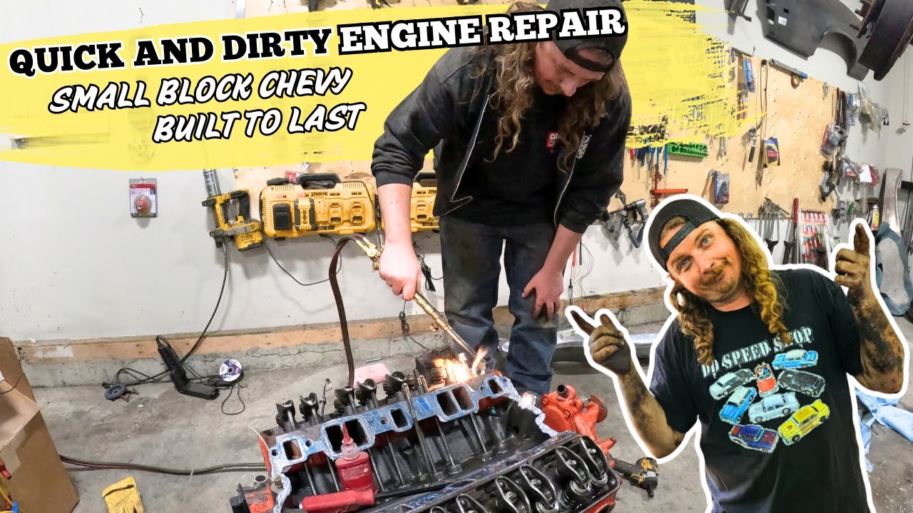 FIX THIS BEFORE IT'S TOO LATE! Small Block Chevy Engine Repair At Home.
