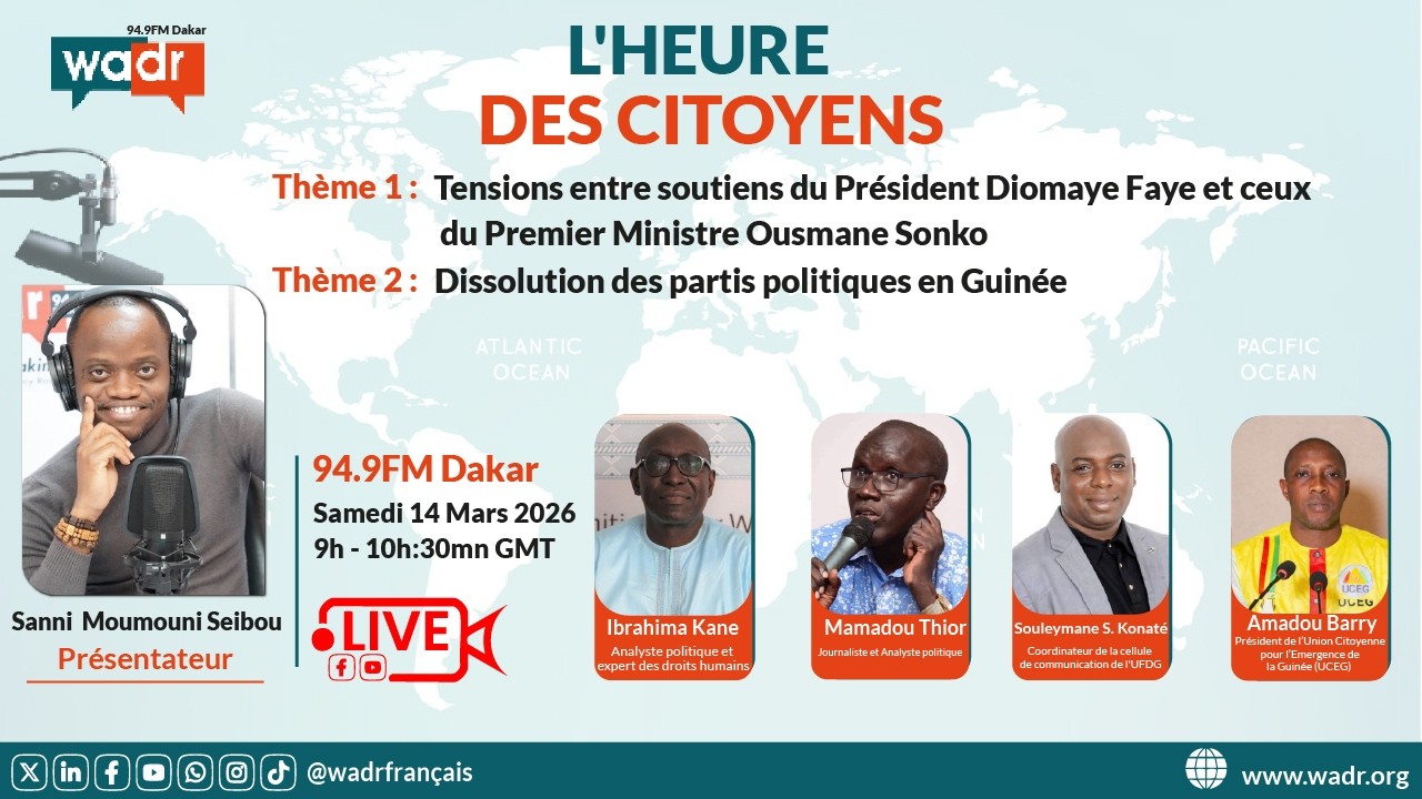 🔴🎥L'HEURE DES CITOYENS: Sénégal - tensions entre soutiens du Président et ceux du Premier Ministre
