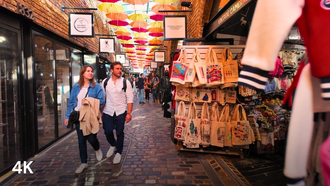 Walking in Camden Town London | 4K Virtual Tour at Camden Market