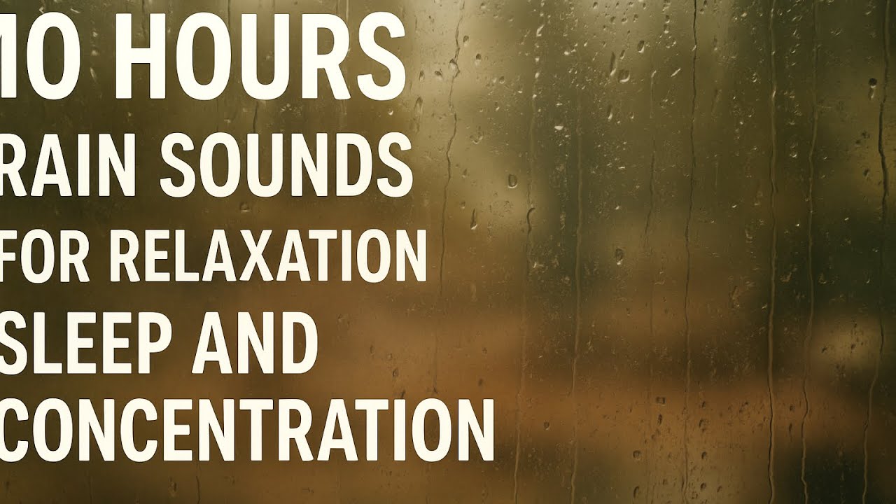 Zen Echoes Rain Sounds for Sleeping | 10 Hours | Deep Sleep, Relaxation, White Noise | ASMR