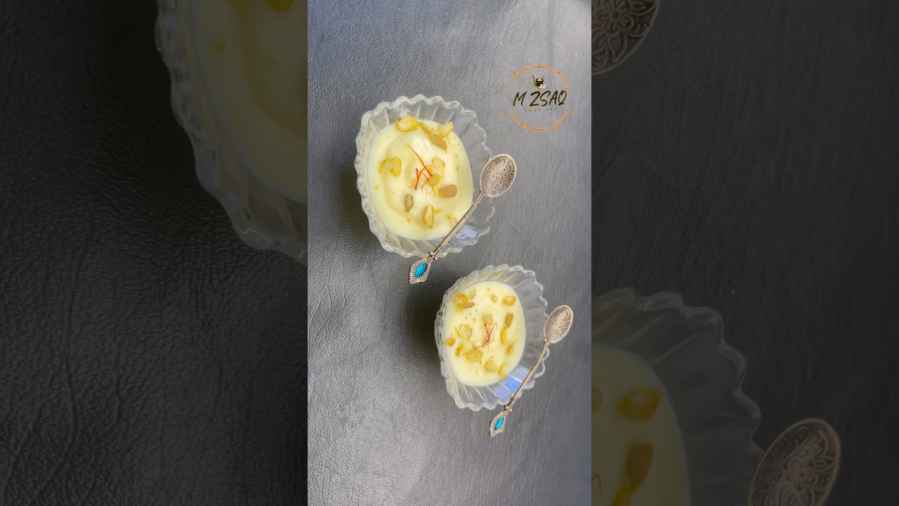 Saffron Pudding #recipe #foryou #easyrecipe #easydessert #ramadan #dessert #dessertrecipe #shorts