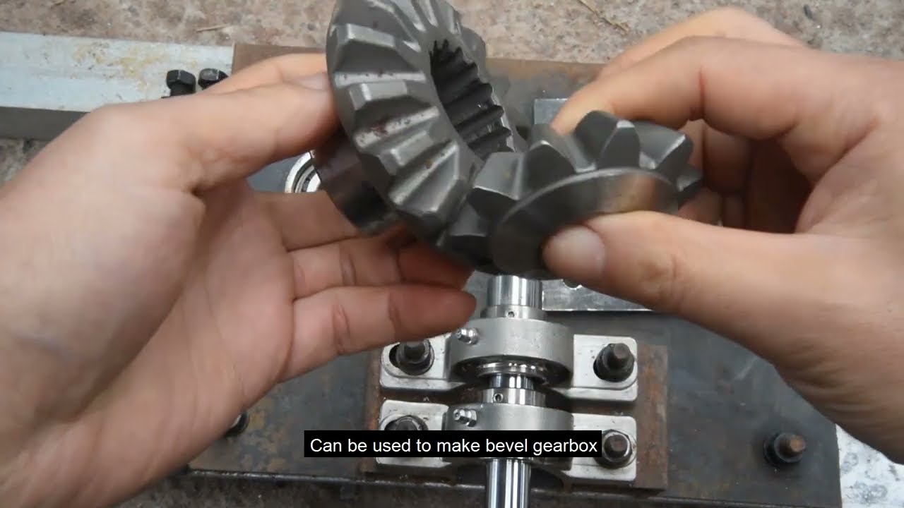 homemade rotary tiller for my tractor part 3, bevel gearbox