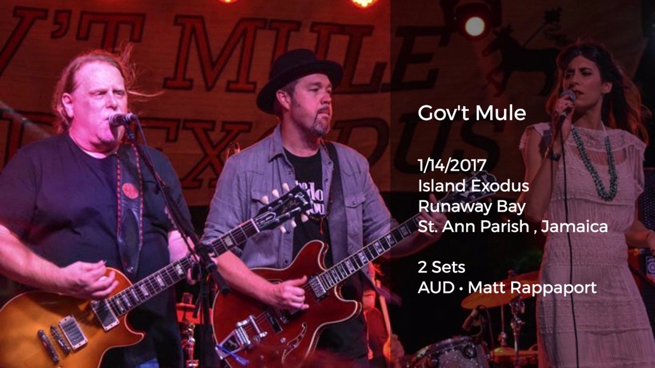 Gov't Mule Live at Island Exodus in Jamaica - 1/14/2017 Full Show AUD