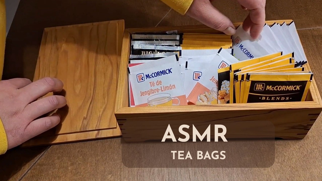 🌟🫖Reorganizing My Tea Bags & Brewing a Relaxing Tea ASMR 