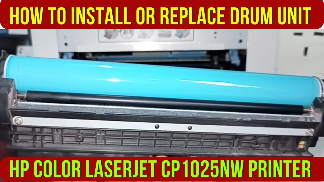How to install | Replace Drum unit | HP Color LaserJet CP1025 | Fix Drum Unit in Printer |