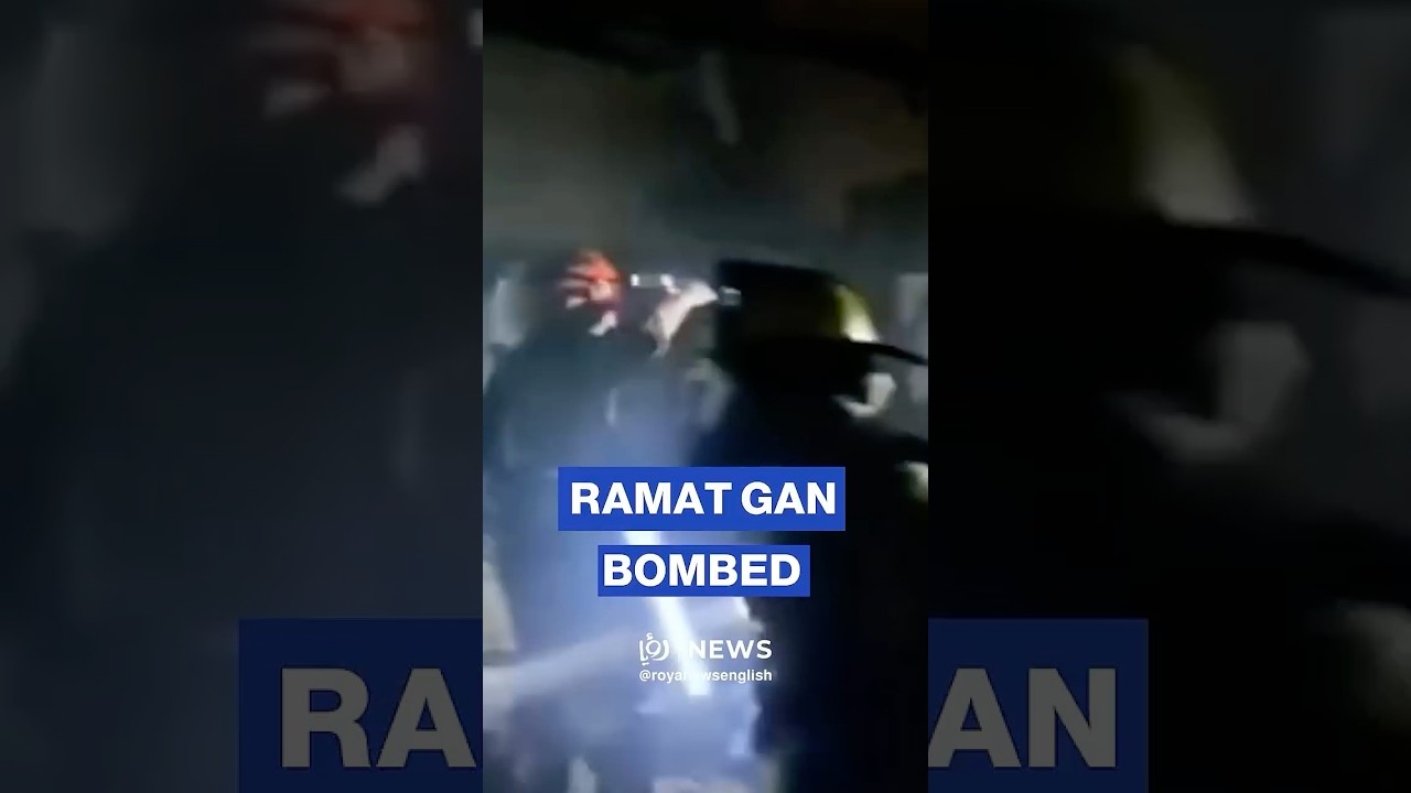 Widespread damage in Ramat Gan from Iranian missile