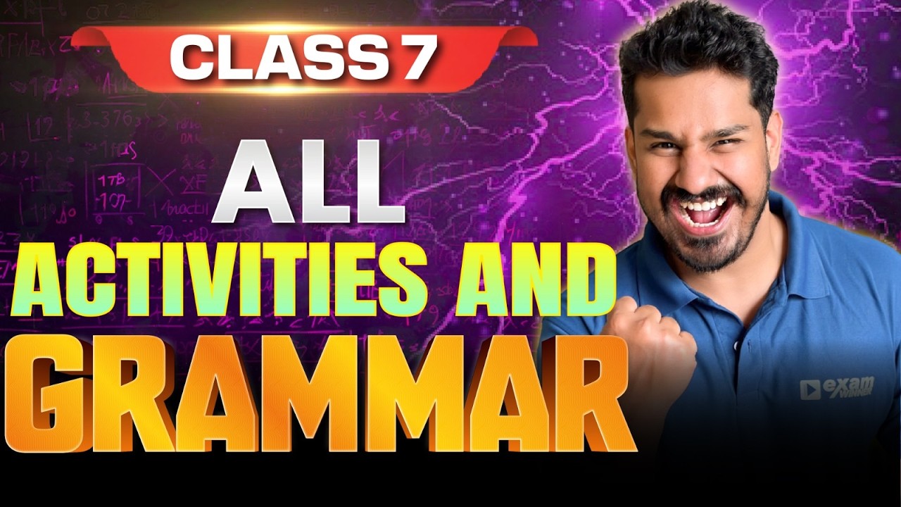 Class 7 English | All Activities & Grammar | For Attached School Students | Exam Winner