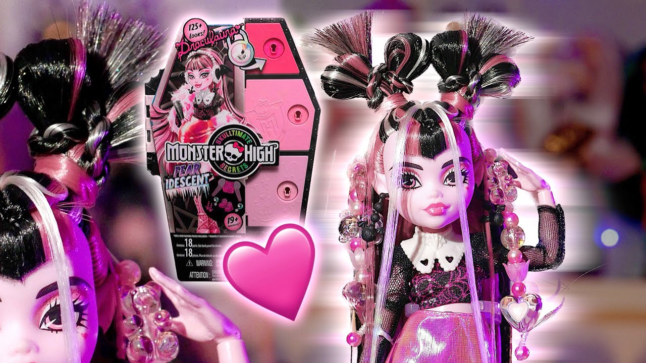 The BEST G3 DRACULAURA! 🤌 | Skulltimate Secrets Fearidescent 🧛‍♀️Draculaura🩷 Reroot and Restyle!