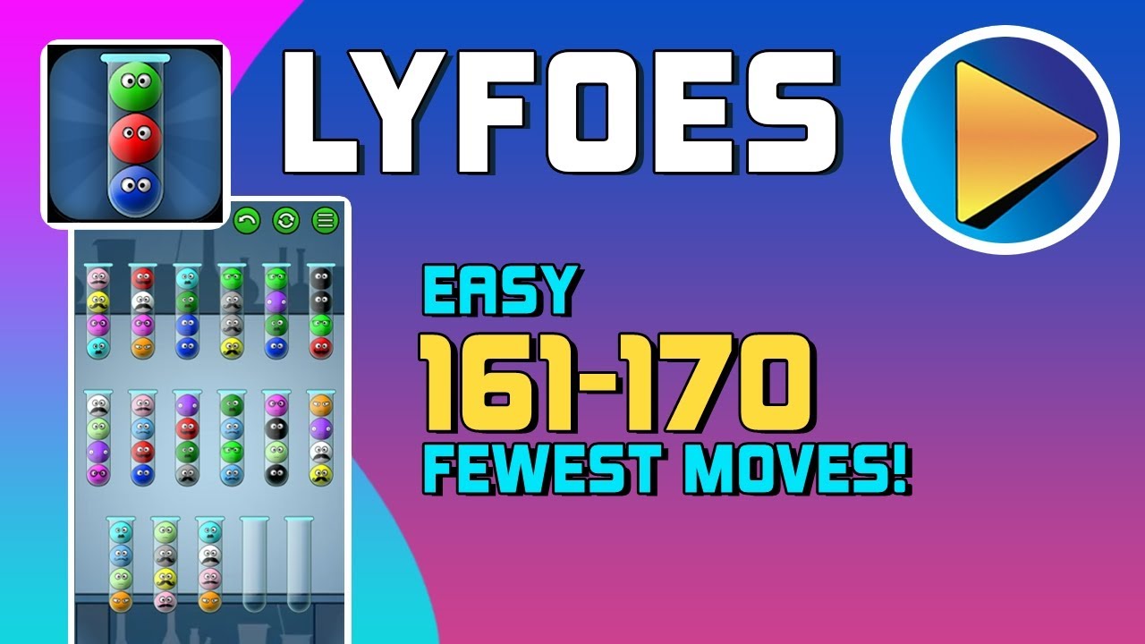 Lyfoes Easy Levels 161 to 170 Walkthrough [100% Perfect!]