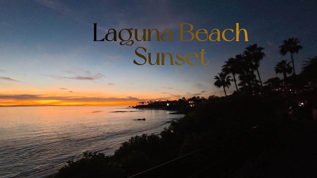 4K Sunset Walk in Laguna Beach | Relax Video