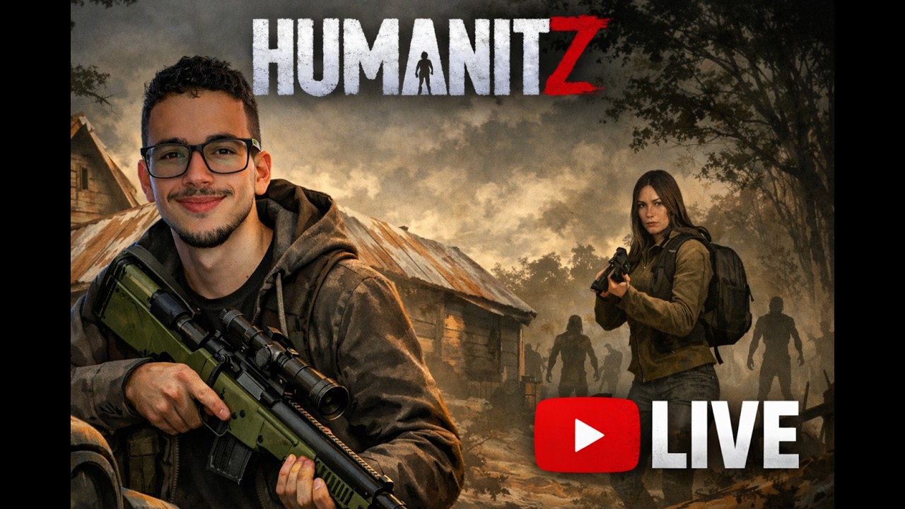 LIVE ON🔴 ⚔️JOGANDO HUMANITZ PELA PRIMEIRA VEZ⚔️ #humanitz