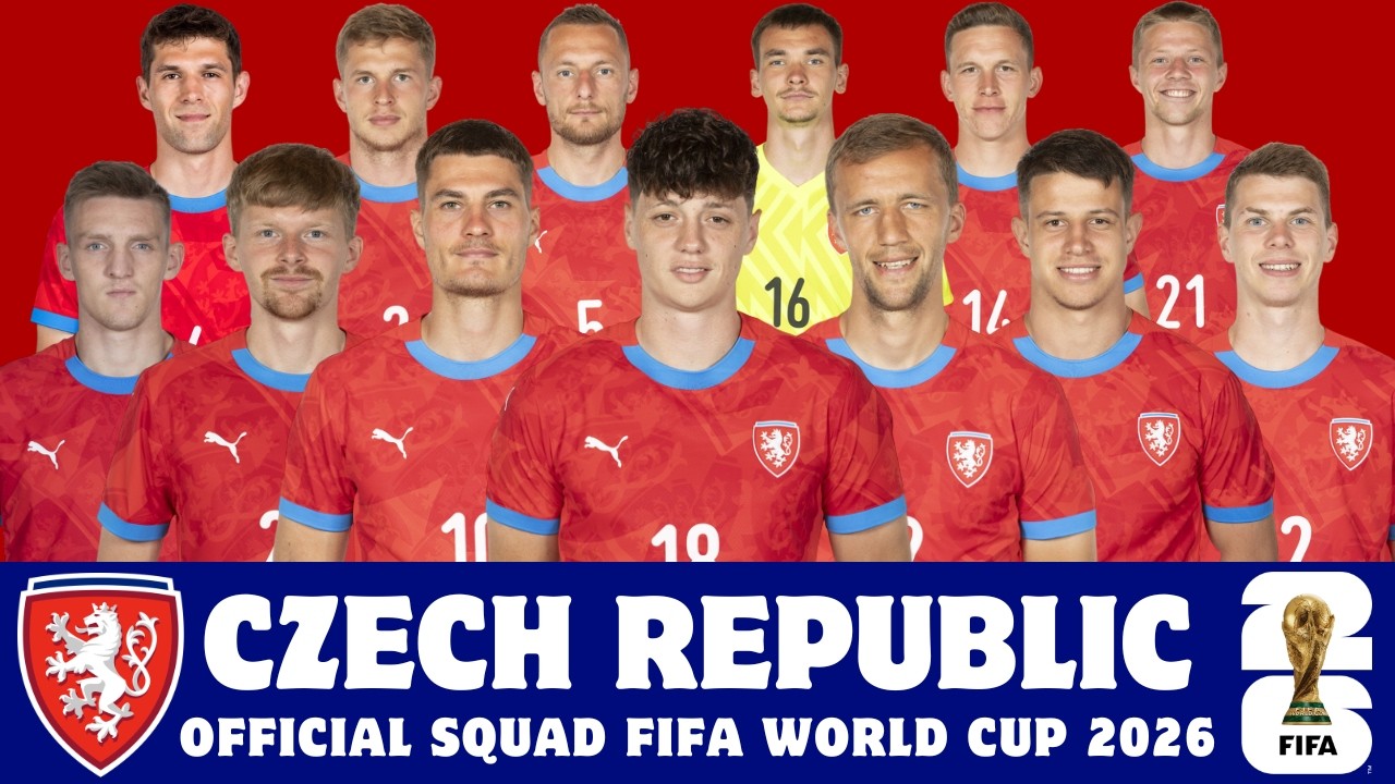 Официальный состав сборной Чехии на Чемпионат мира по футболу FIFA 2026 | Чехия | Чемпионат мира ...