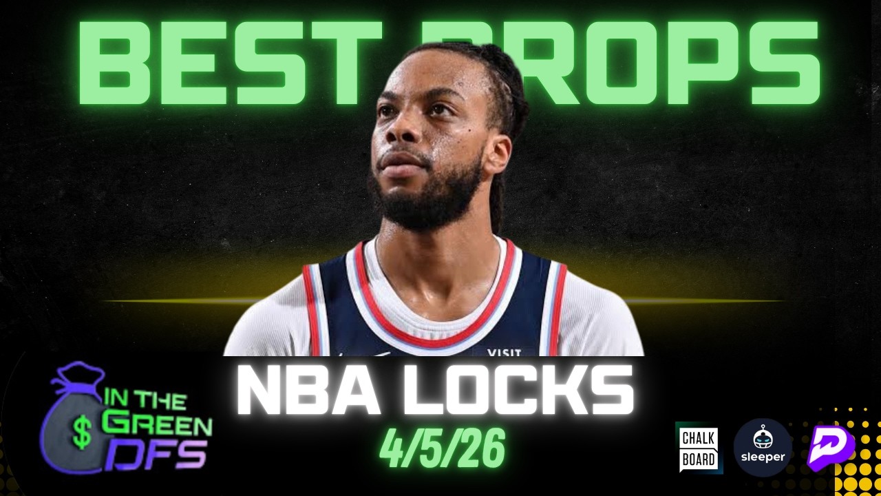 BEST NBA PROPS TODAY | BEST 5 BETS | SUNDAY 4/5/26 | BONUS MLB BET 🔥