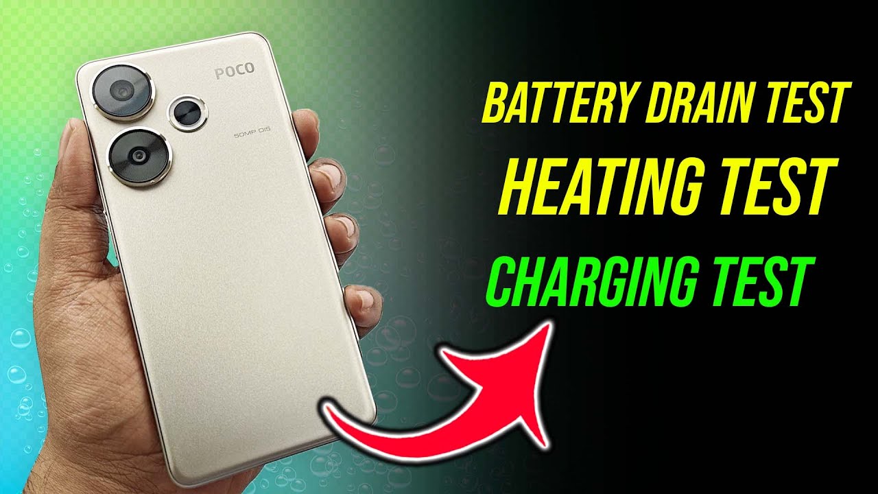 🔥 POCO F6 5G - Battery Drain Test, Heating Test & Charging Test
