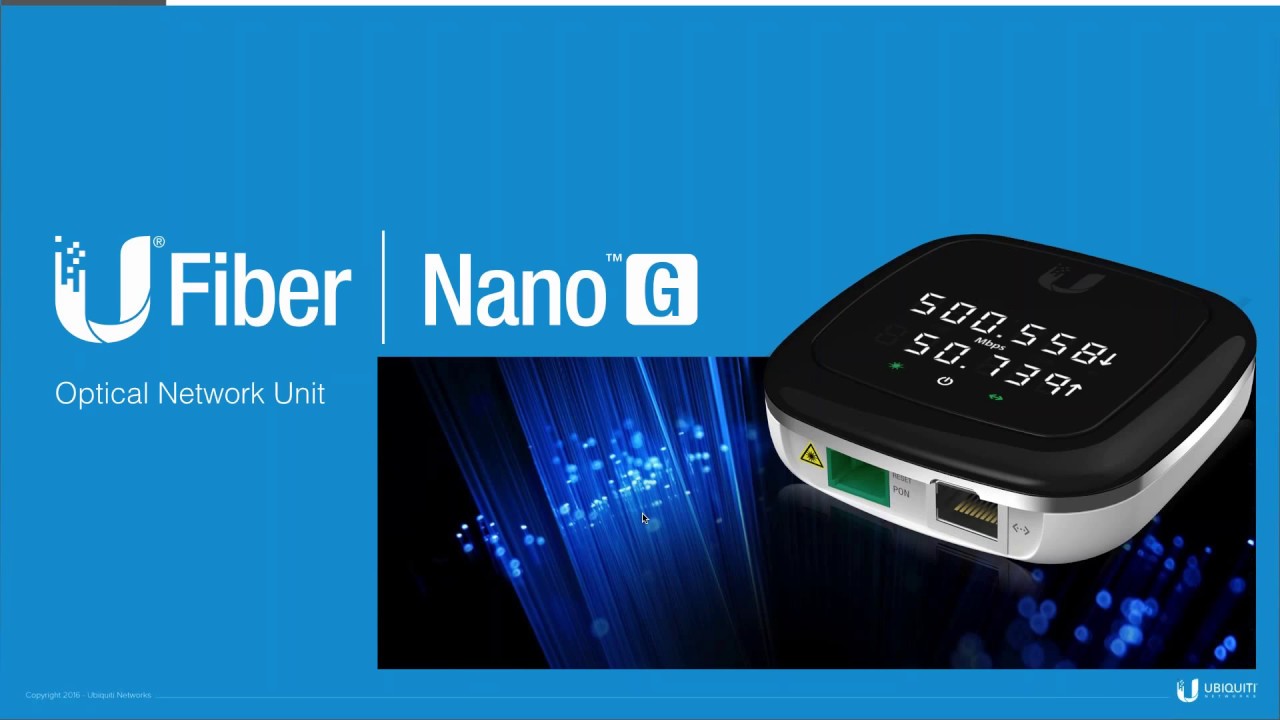 Webinar: Ubiquiti  “U-Fiber, solución de fibra óptica FTTH para distribución de banda Ancha”