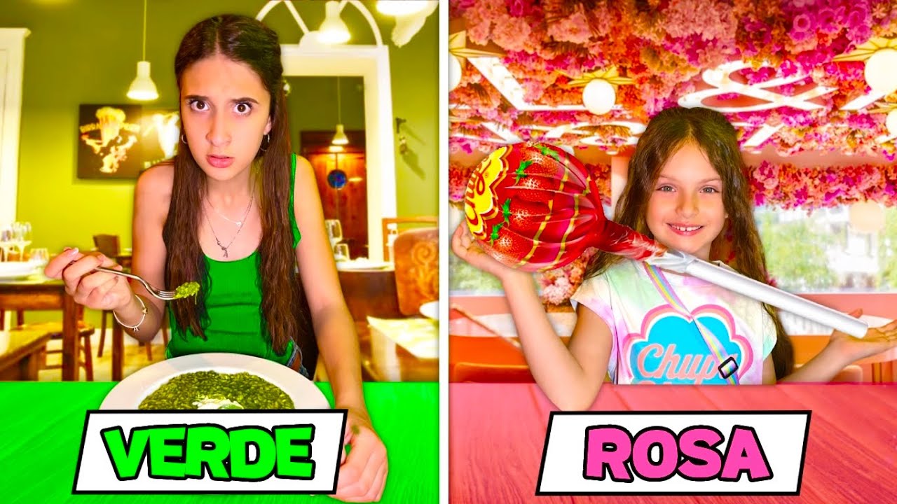 MANGIAMO SOLO CIBO del COLORE della Nostra MAGLIETTA per 24 ORE •Challenge•