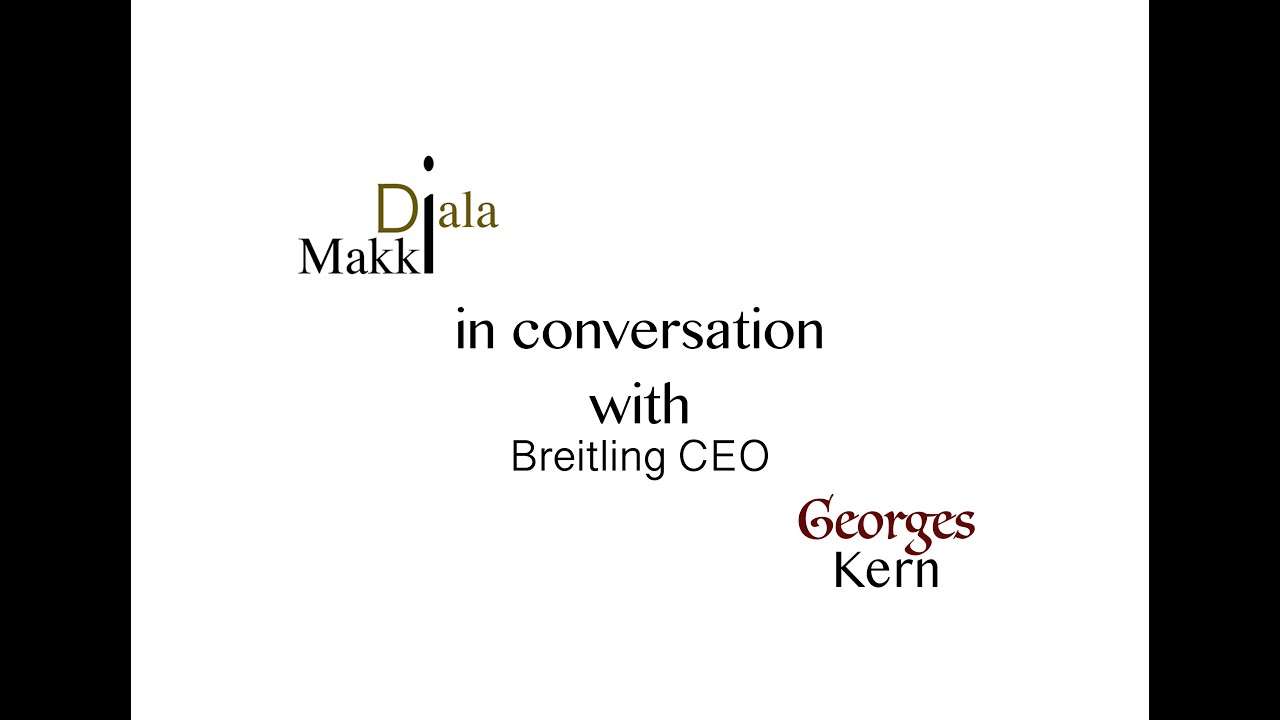 Diala Makki in conversation with Breitling CEO Georges Kern