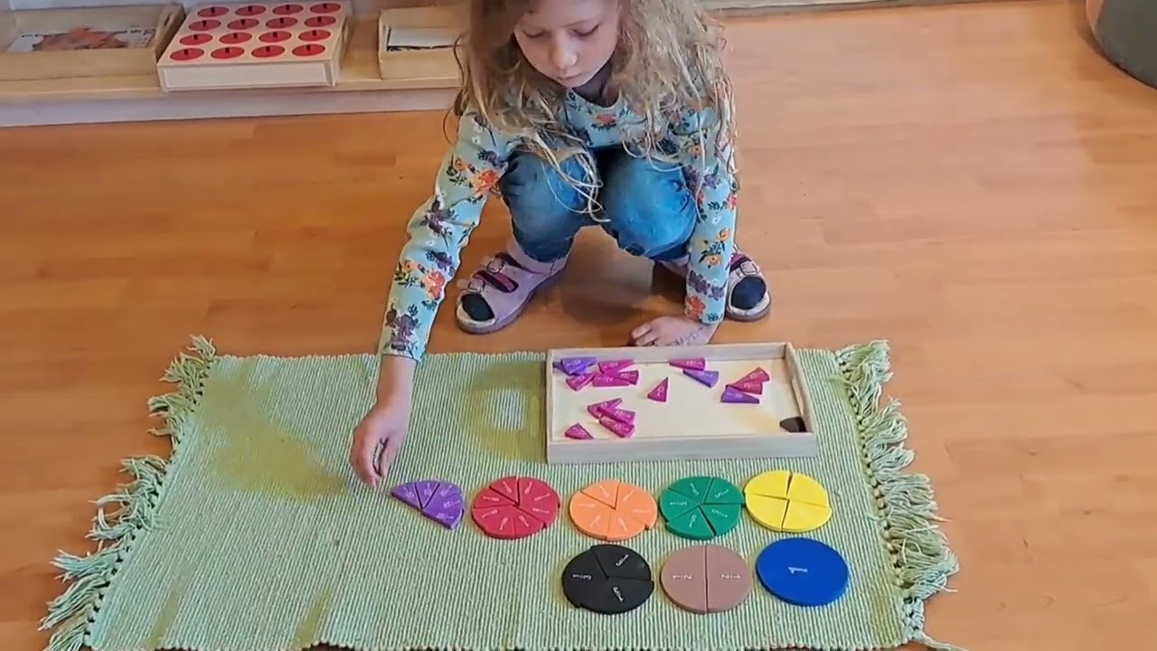 Bilimbo Naphegy Montessori eszközök - Matematikai törtek játék
