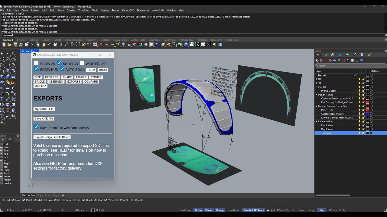 Creating a kite from a reference design - EP1