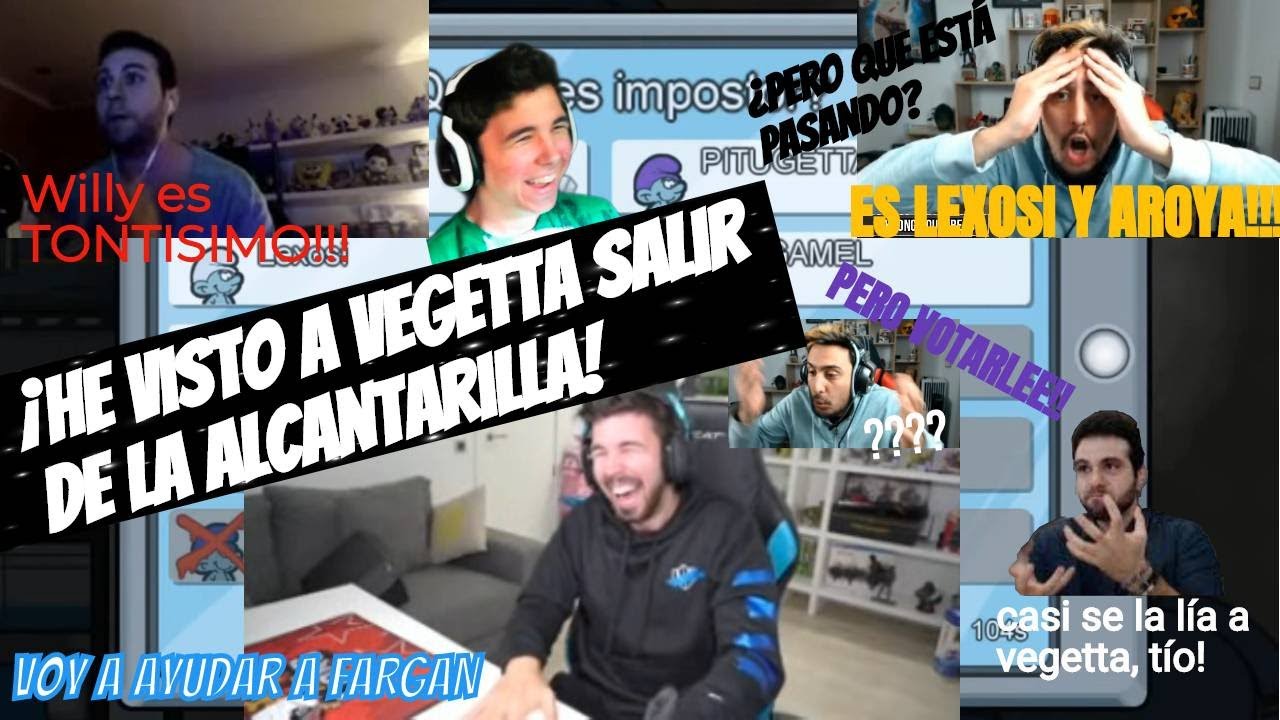 Willyrex ACUSA a Vegetta porque quiere ayudar a FARGAN pero... 😂 (Among Us)