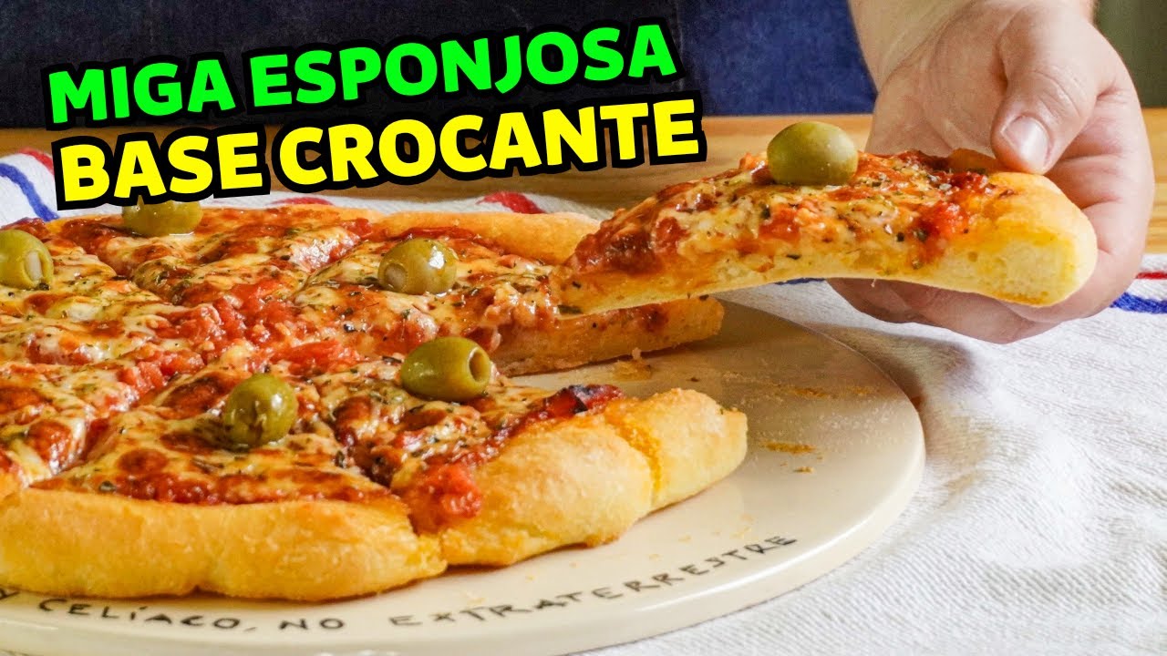 ✳️ PIZZA sin gluten: miga suave y base crocante【100% sin gluten sin TACC】