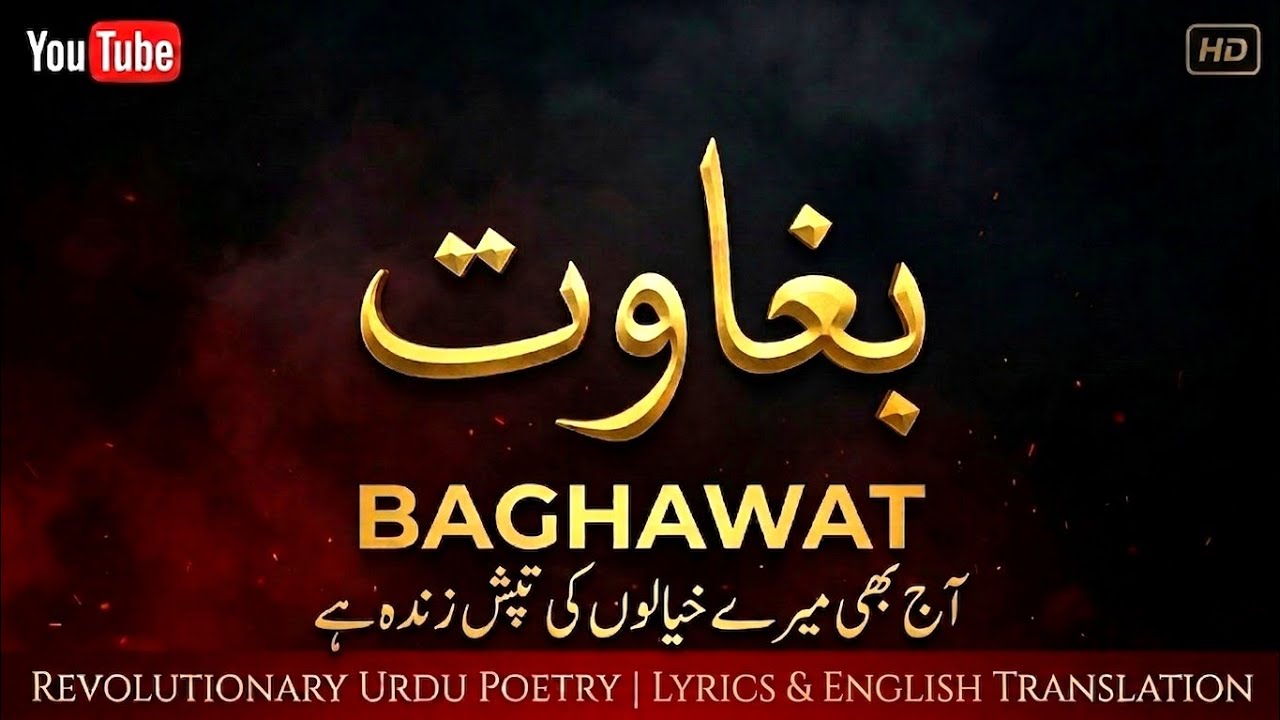 Baghawat |  آج بھی میرے خیالوں کی تپش زندہ ہے | Lyrics & English Translation | @haidersaif