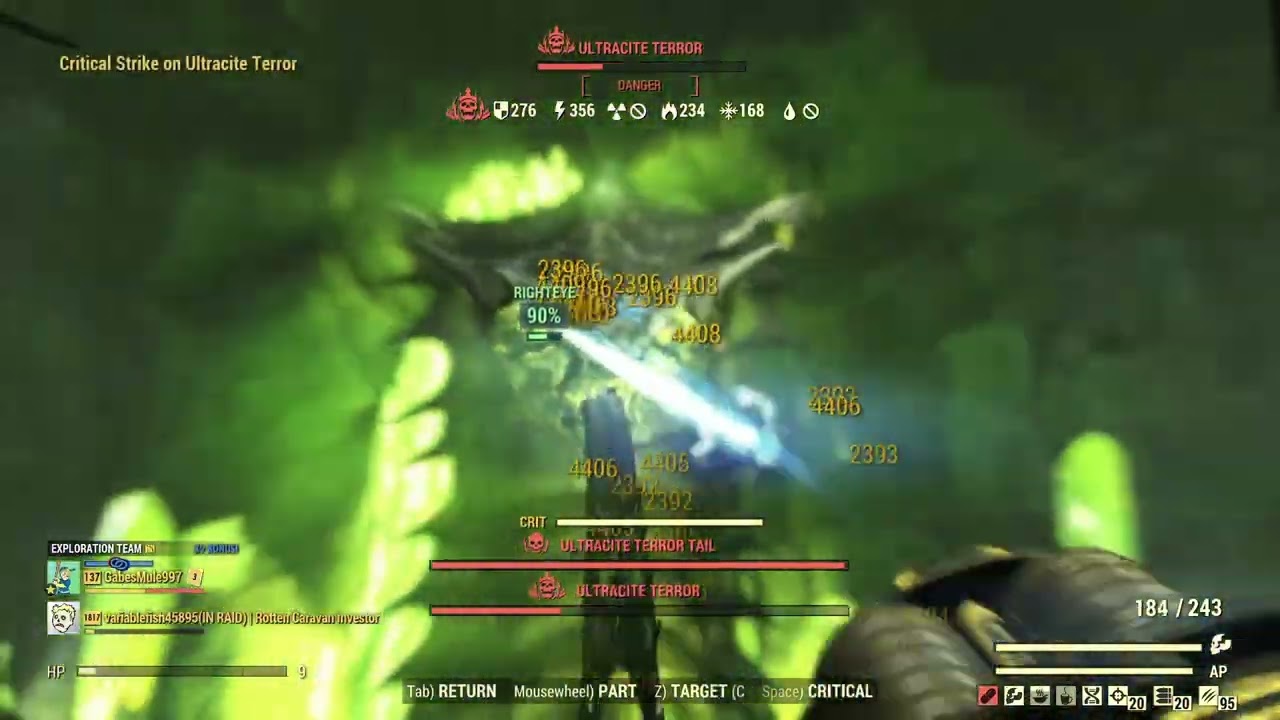 Sub 15 Second Bloodied Ghoul GMG Snake Kill - Fallout 76