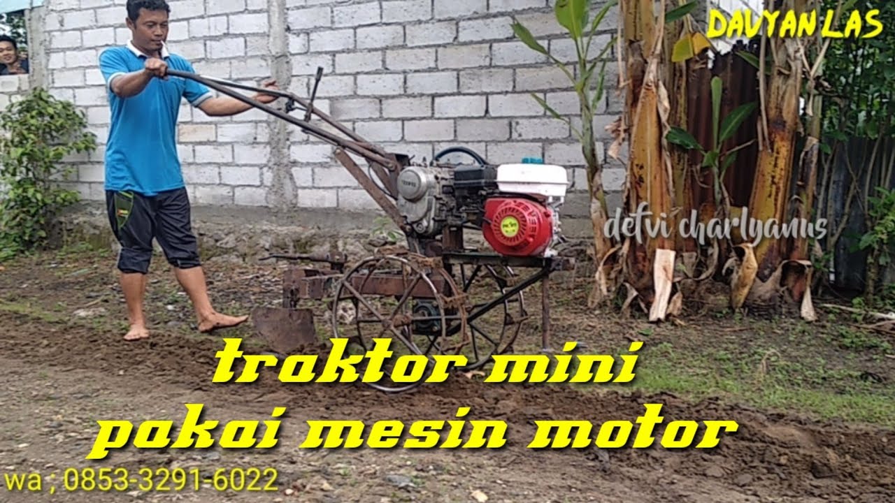 home made traktor mini| |traktor mini pakai mesin motor.part (1)