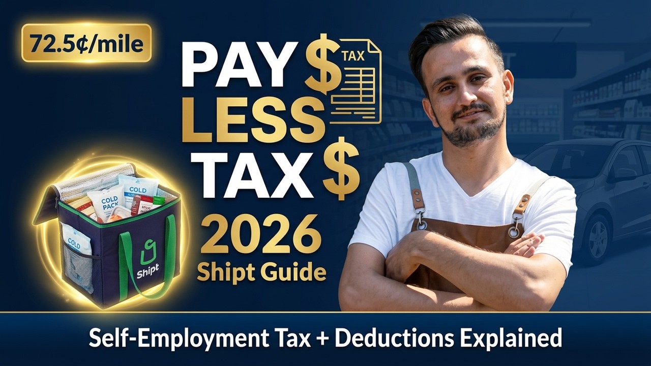 Do This to Legally Pay LESS TAXES as a Shipt Shopper (2026)