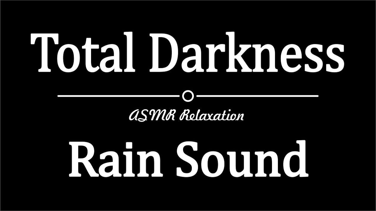 Study Focus: Black Screen Rain ASMR for Concentration | ASMR Rainfall on Black Screen for Deep Sleep