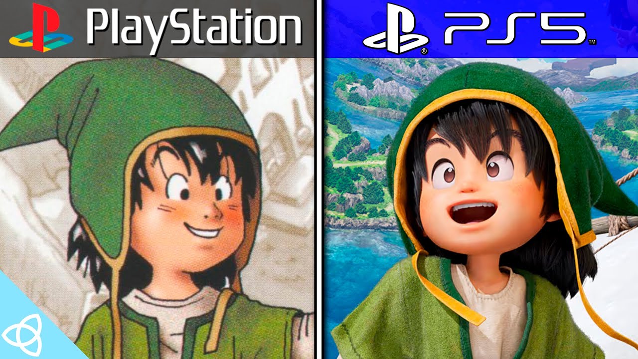 Dragon Quest VII - PS1 Original vs. PS5 Remake (Reimagined) | Side by Side