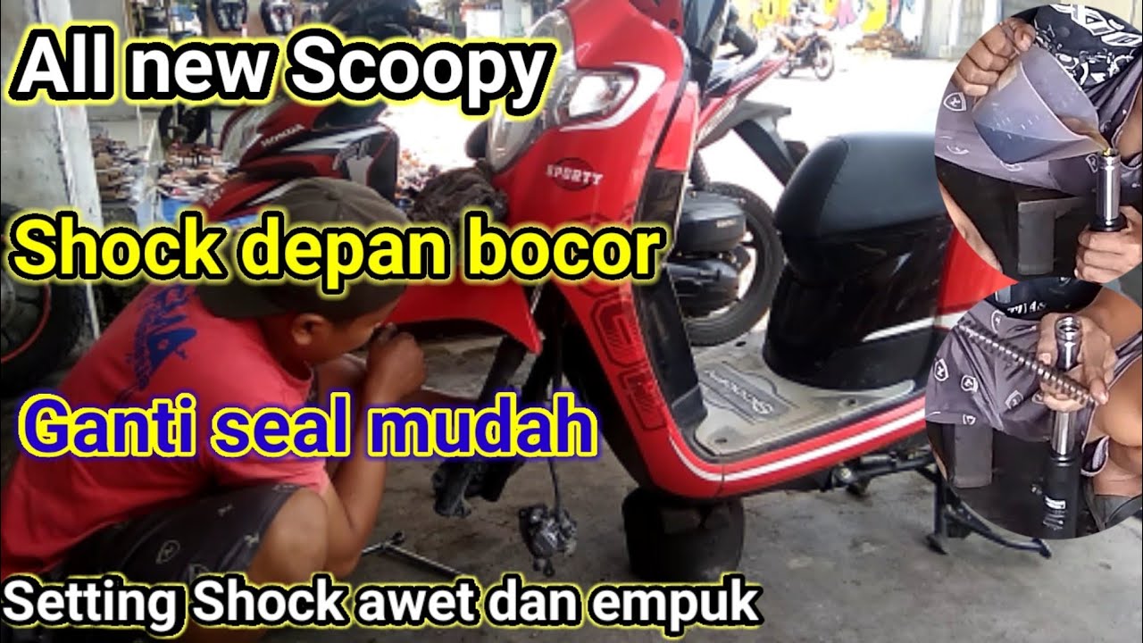 Cara mengganti seal shock depan new Scoopy LED