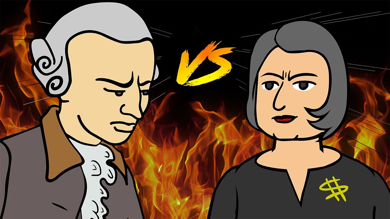 Immanuel Kant vs Ayn Rand - Rap Battle! ~ Rucka Rucka Ali