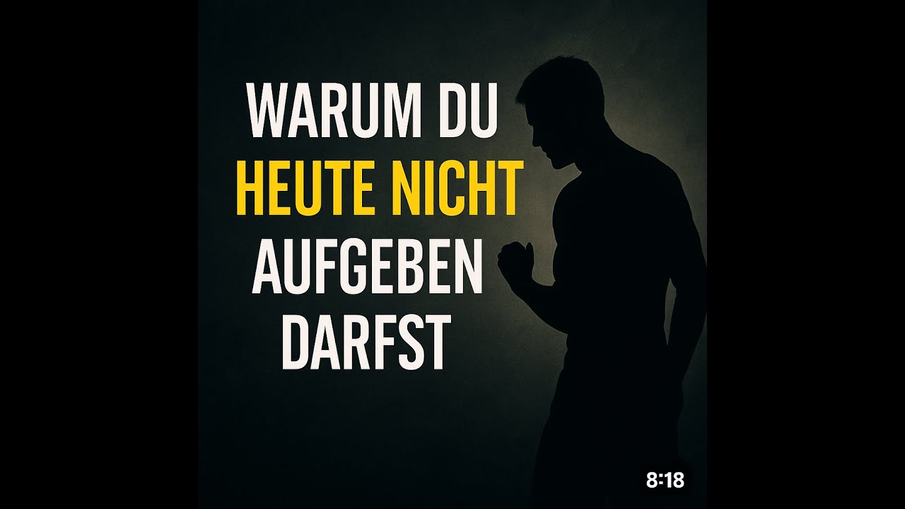 Warum du heute nicht aufgeben darfst!