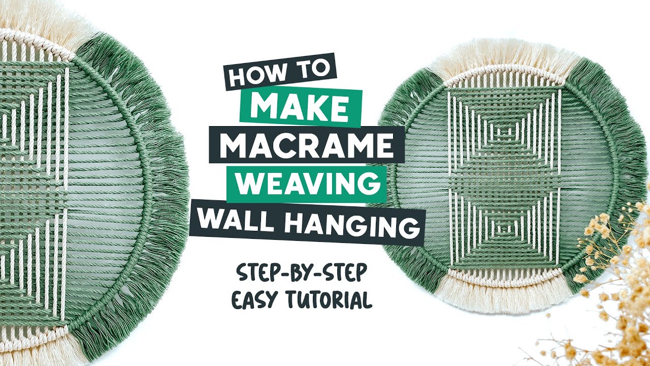 DIY Macrame Tutorial | How To Make Macrame Weaving Wall Hanging | Easy Tutorial For Beginners