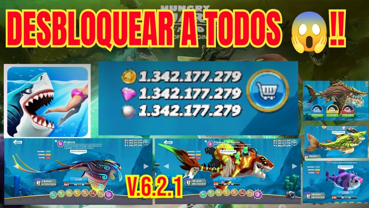¡Increíble! Cómo Tener Dinero Infinito en Hungry Shark World 😱