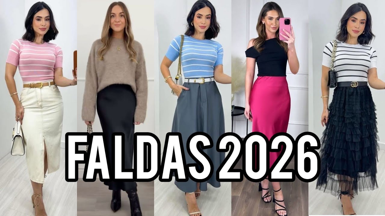 FALDAS LOOKS 2026 ✨ BRILLA con éstos OUTFITS DE FALDAS 2026 🤩
