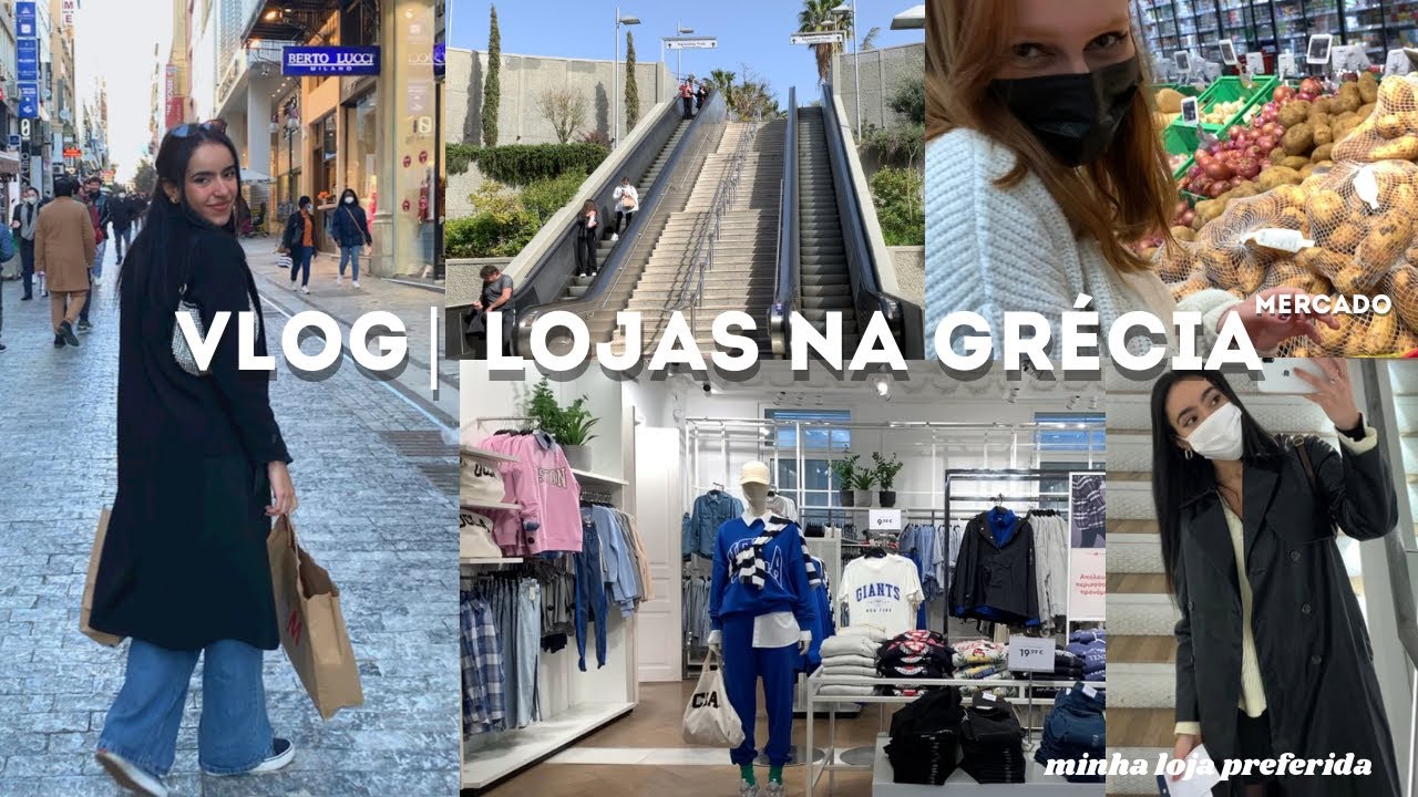 VLOG| lojas de roupas & mercado em atenas