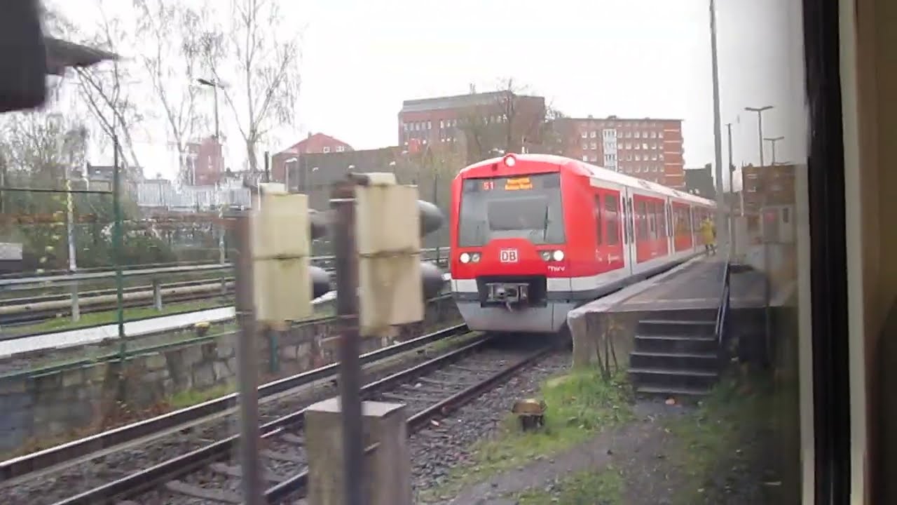 S-Bahnfahrt Hamburg in Echtzeit, S1 (ET 474)