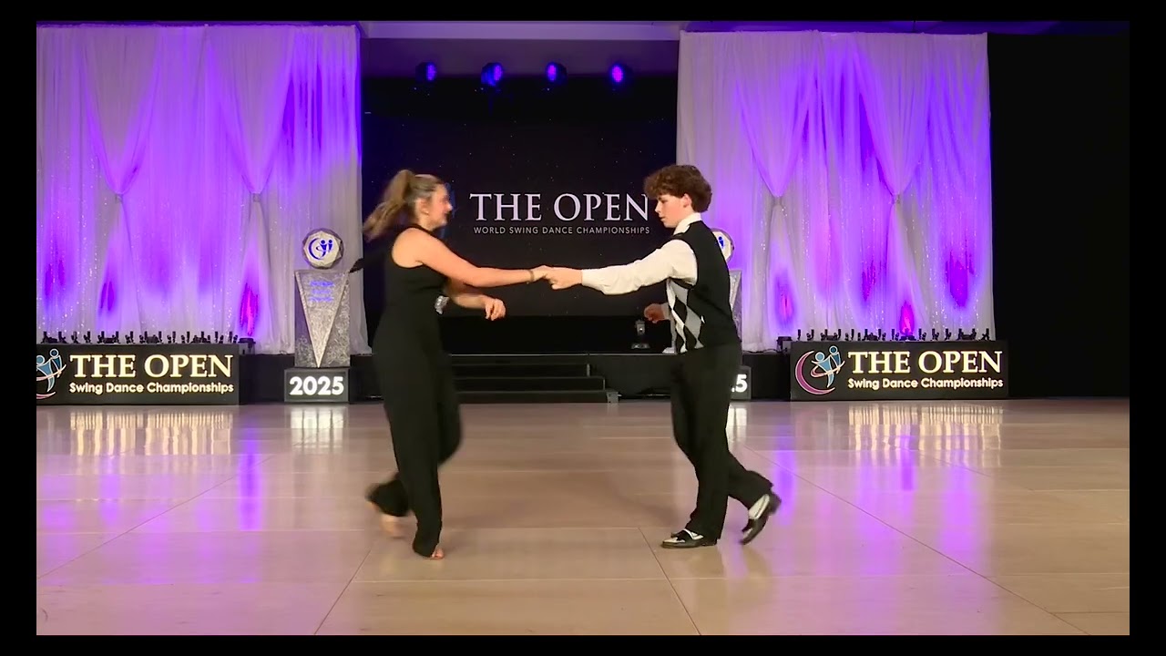 2025 US Open Swing Dance Championship - Saddie Honeycutt & Jackson McLaughlin - Junior Shag