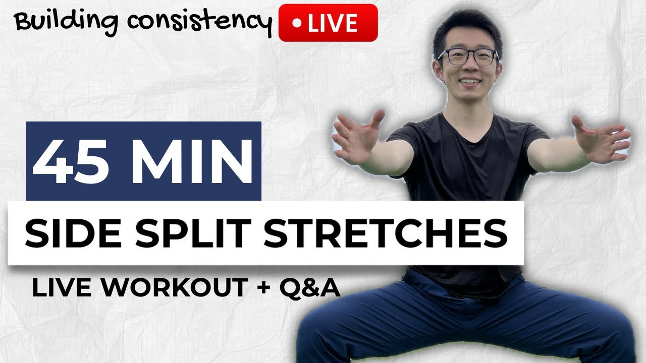 Stretching Lower Body and Middle Splits LIVE Session - Beginner Friendly