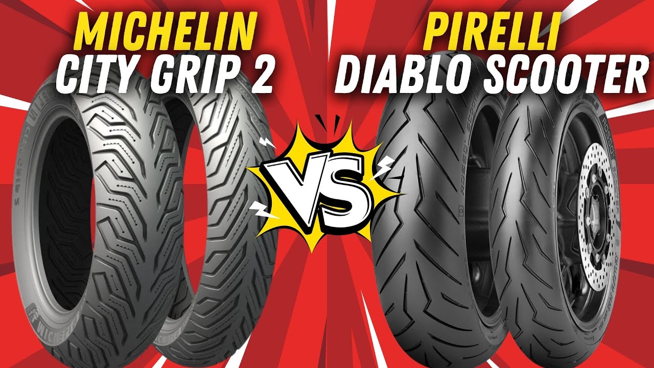 Michelin City Grip 2 против Pirelli Diablo Scooter: лучшие шины для скутеров