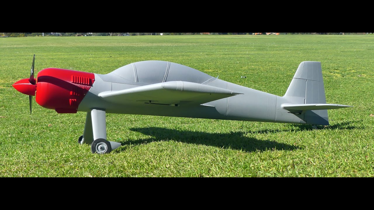 3d-printed SU-29 1100mm maiden flight