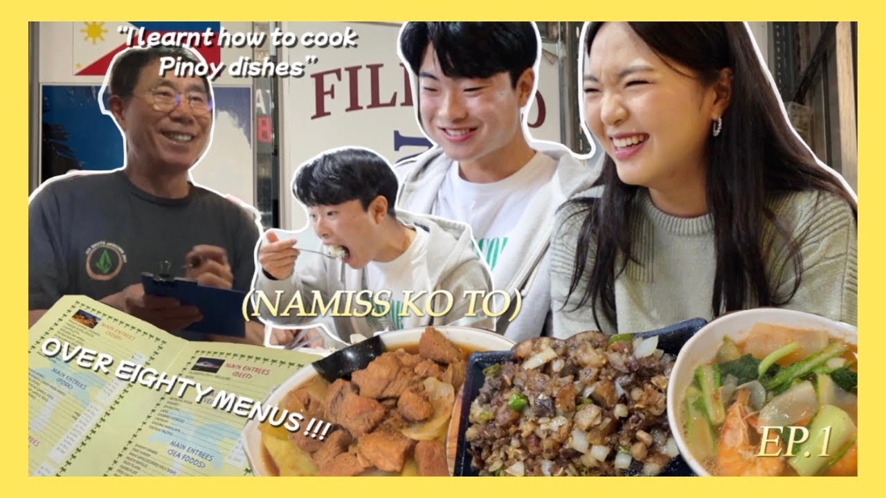 Trying Filipino Restaurant by Korean Chef *BEEN 20 YEARS in Korea* 🇵🇭  [KrisTIKIM Ep.1]