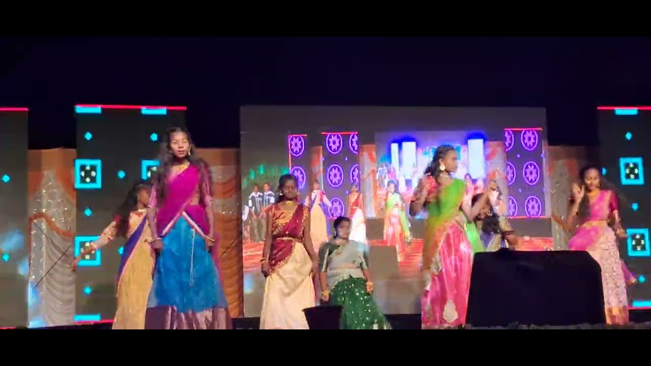 Mellamellage remix dance by 9th std Girl || 12th Annual Day Greenwood International School, 2024 ||