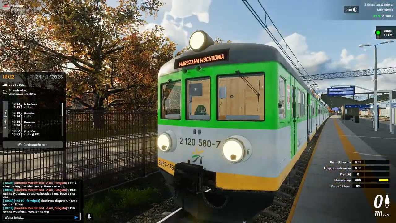 SimRail Multiplayer - EN57 Kibel ze Skierniewic do Warszawy Wschodniej