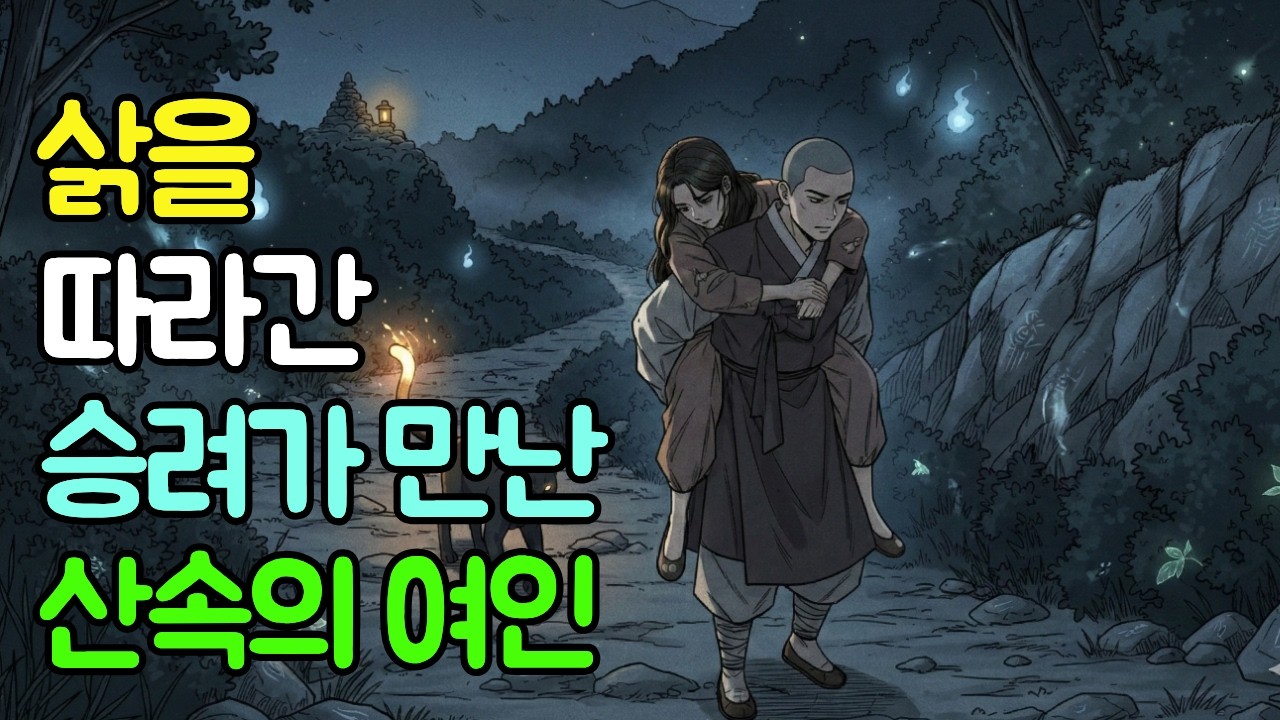 [조선야담씰룩~] 삵을 따라간 승려가 만난 산 속의 여인 | 조선 | 야담 |  민담 | 수면 | 오디오북 | 옛날이야기